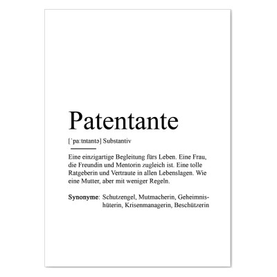 Postkarte PATENTANTE Definition - 3