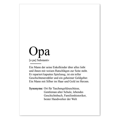 Postkarte OPA Definition - 4
