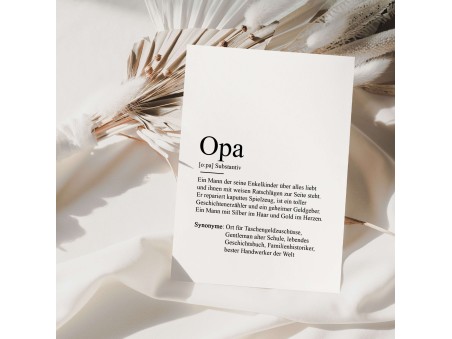 Postkarte OPA Definition - 2