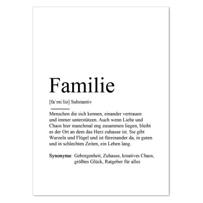 Postkarte FAMILIE Definition - 4
