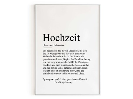 Poster HOCHZEITDefinition - 3