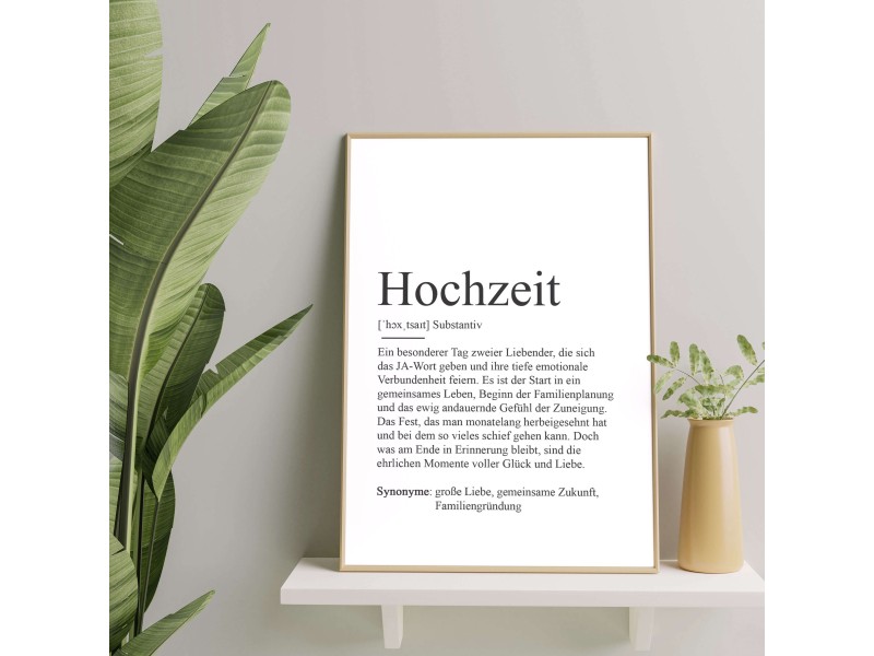 Poster HOCHZEITDefinition - 1