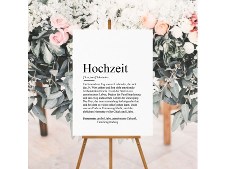 Poster HOCHZEITDefinition - 2