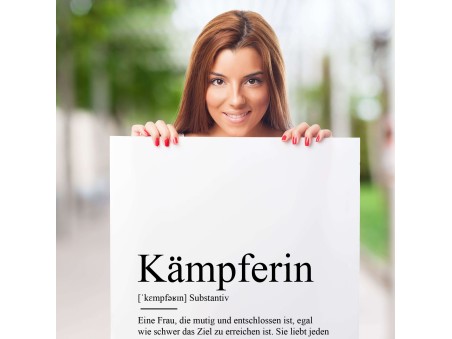 Poster KÄMPFERIN Definition - 2