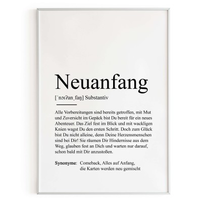 Poster NEUANFANG Definition - 3