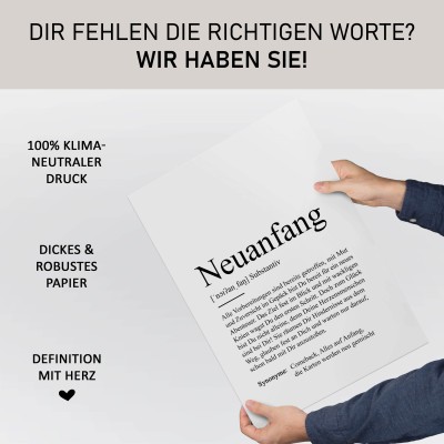 Poster NEUANFANG Definition - 4
