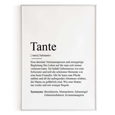 Poster TANTE Definition - 3