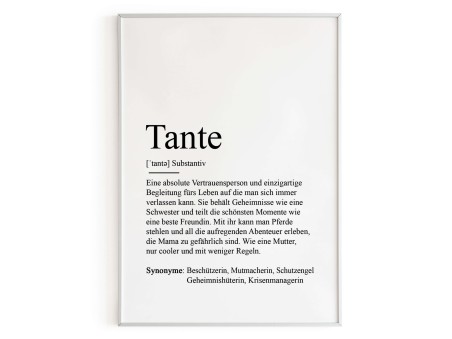 Poster TANTE Definition - 3