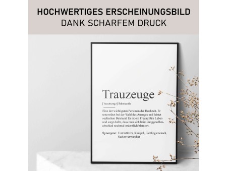 Poster TRAUZEUGE Definition - 5