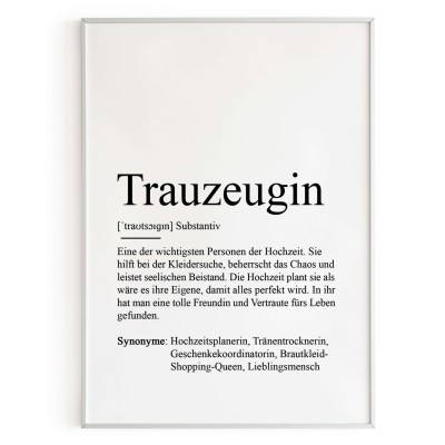 Poster TRAUZEUGIN Definition - 3