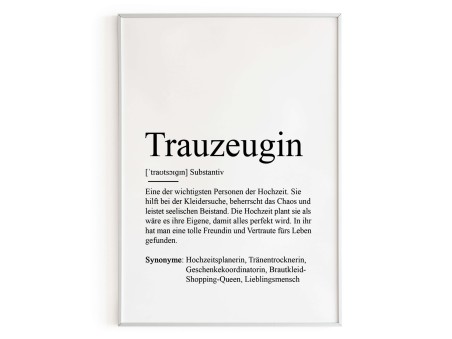 Poster TRAUZEUGIN Definition - 3