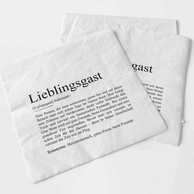 Serviette LIEBLINGSGAST Definition - 2