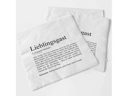 Serviette LIEBLINGSGAST Definition - 2