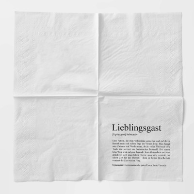 Serviette LIEBLINGSGAST Definition - 3