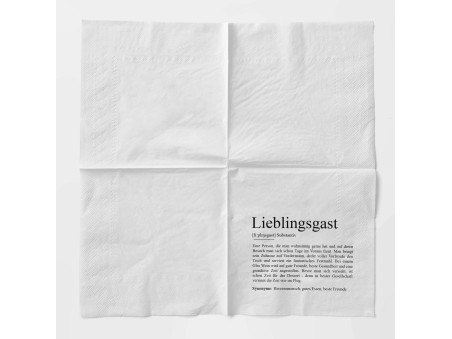 Serviette LIEBLINGSGAST Definition - 3