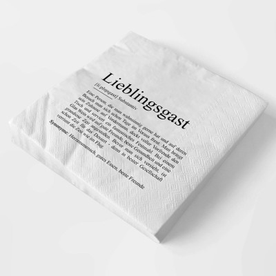 Serviette LIEBLINGSGAST Definition - 4