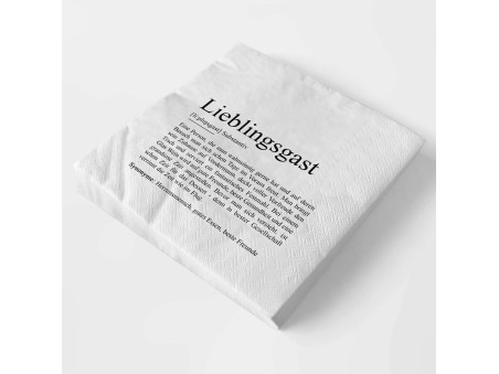 Serviette LIEBLINGSGAST Definition - 4