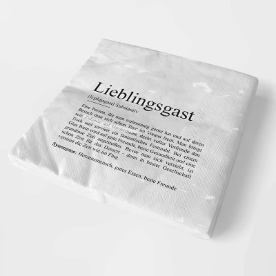 Serviette LIEBLINGSGAST Definition - 6