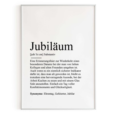 Poster JUBILÄUM Definition - 3