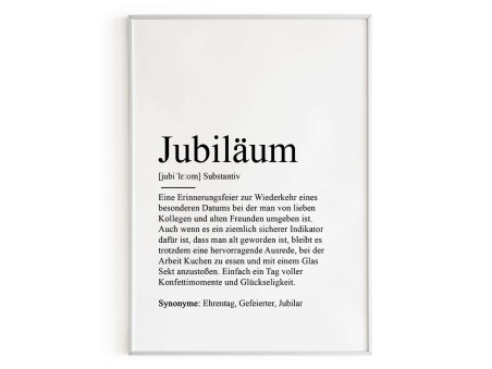 Poster JUBILÄUM Definition - 3