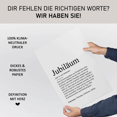 Poster JUBILÄUM Definition - 4