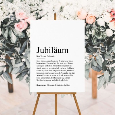 Poster JUBILÄUM Definition - 2