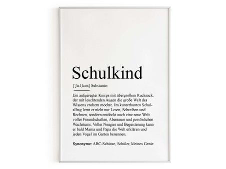 Poster SCHULKIND Definition - 5