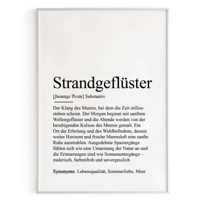 Poster STRANDGEFLÜSTER Definition - 5
