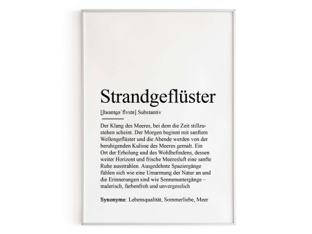 Poster STRANDGEFLÜSTER Definition - 5