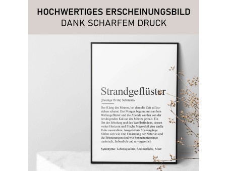Poster STRANDGEFLÜSTER Definition - 4