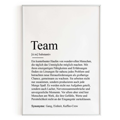 Poster TEAM Definition - 2