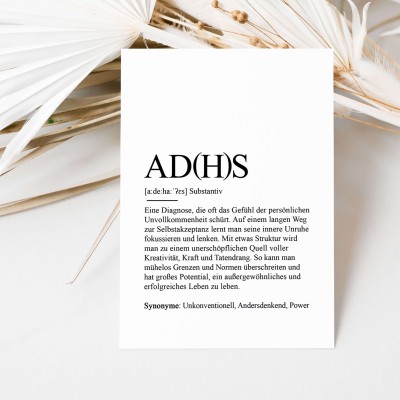 Postkarte ADHS Definition - 1