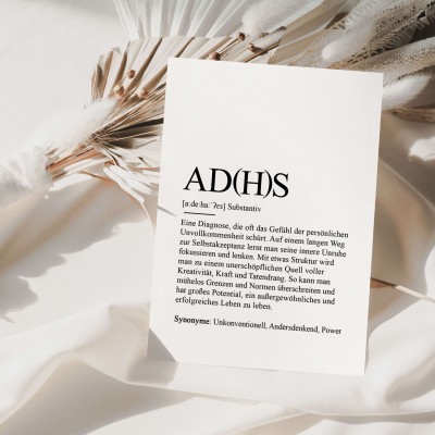 Postkarte ADHS Definition - 2